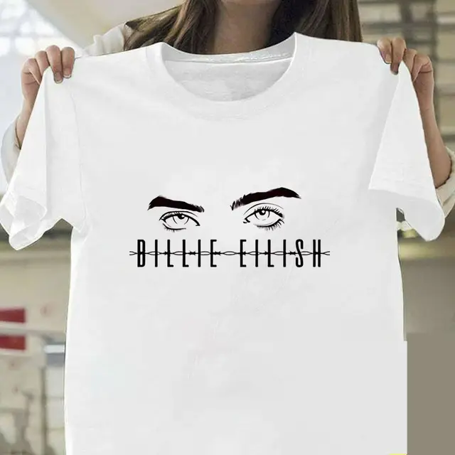 Billie Eilish Graphic T-Shirt White Short Sleeve - Image 22