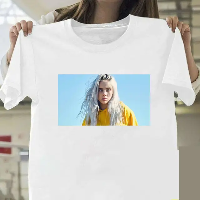 Billie Eilish Graphic T-Shirt White Short Sleeve - Image 10