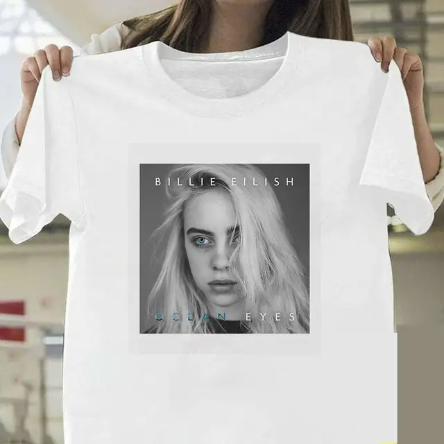 Billie Eilish Graphic T-Shirt White Short Sleeve - Image 12
