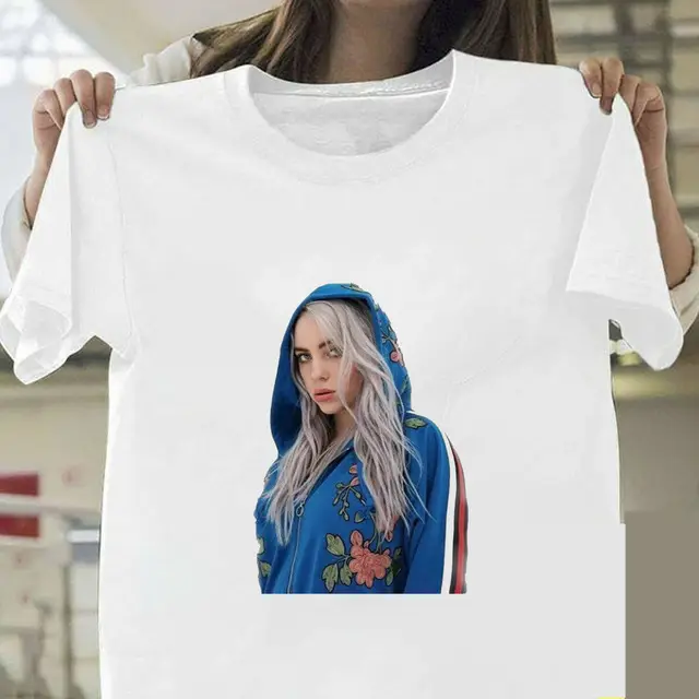 Billie Eilish Graphic T-Shirt White Short Sleeve - Image 13