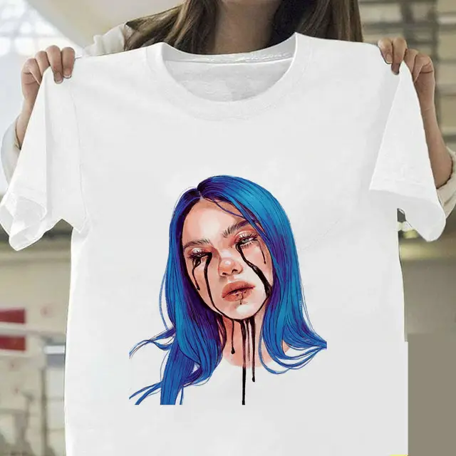 Billie Eilish Graphic T-Shirt White Short Sleeve - Image 16