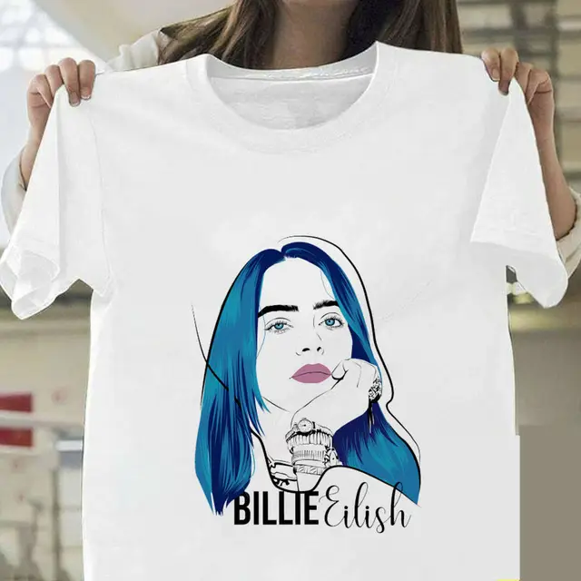 Billie Eilish Graphic T-Shirt White Short Sleeve - Image 3