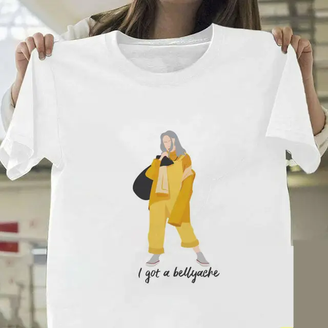 Billie Eilish Graphic T-Shirt White Short Sleeve - Image 6