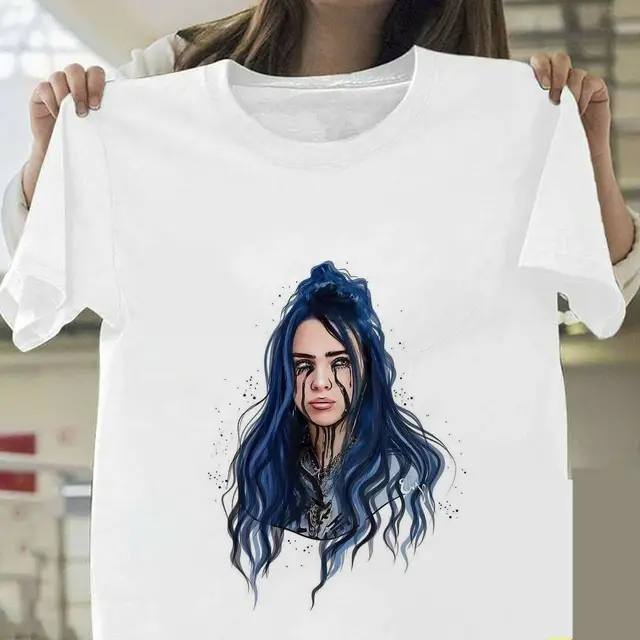 Billie Eilish Graphic T-Shirt White Short Sleeve - Image 8