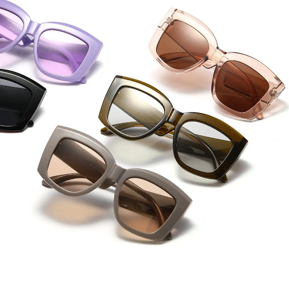 Xunge Large Frame Heavy Korean Style Sunglasses Macaroon Women - Image 6