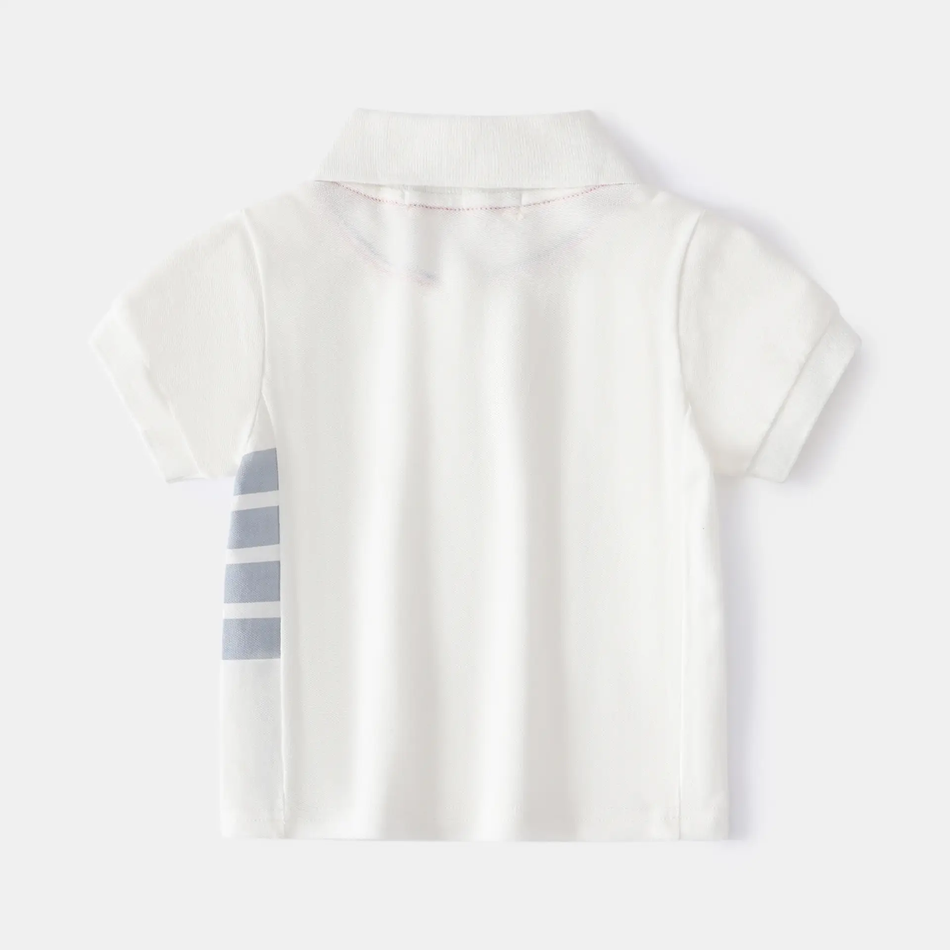 Boys Cotton Polo Shirt White 2026 Summer