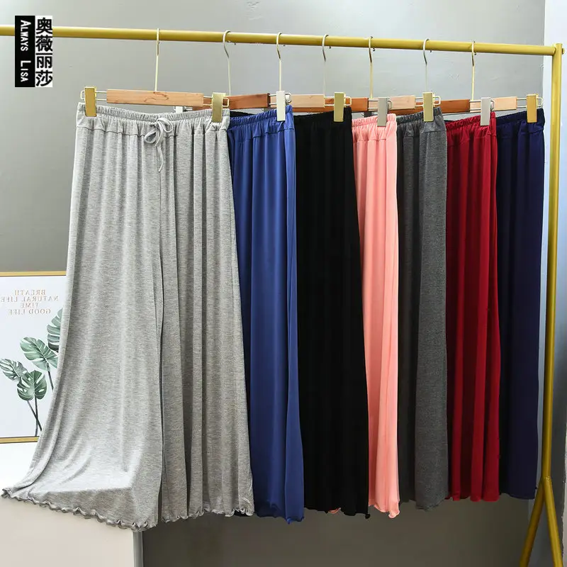 Modal Cotton Flying Straight Pants Spring Summer Plus Size - Image 8