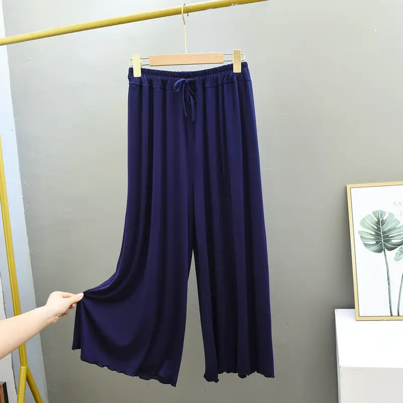 Modal Cotton Flying Straight Pants Spring Summer Plus Size - Image 5
