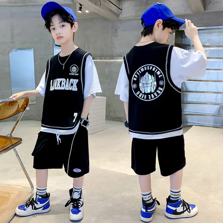 Boys White Wings Short Sleeve Western Suit 2024 - Image 4