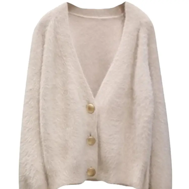 Imitation Mink Velvet Coat V-Neck Loose Top Women - Image 10