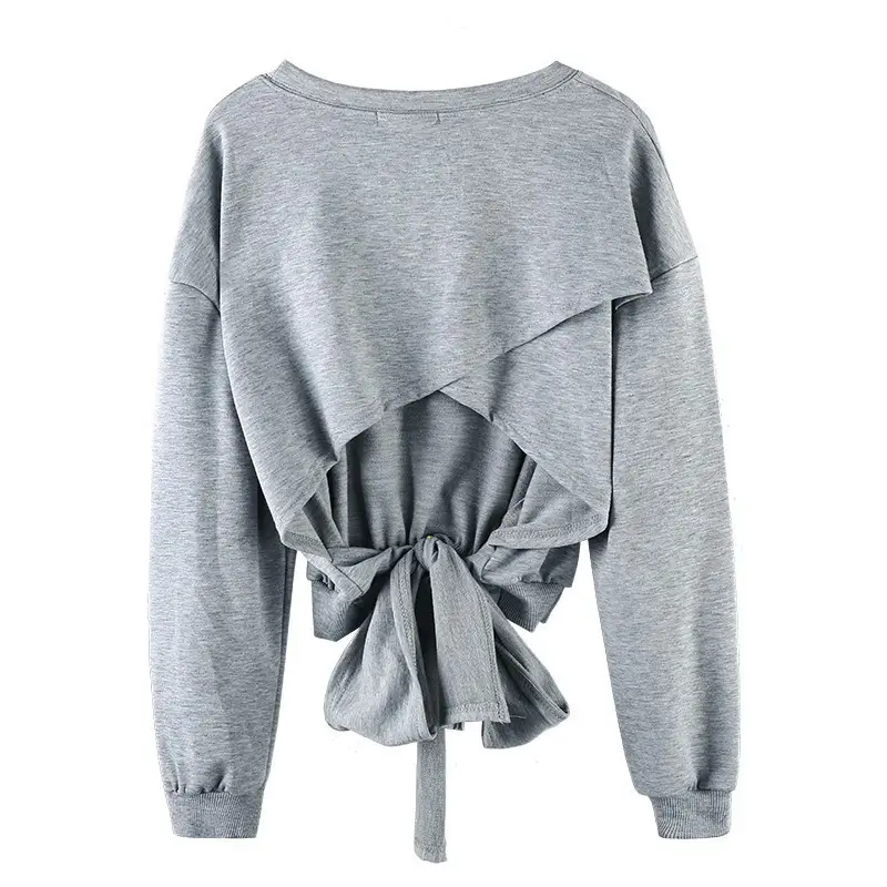 Women's White Long Sleeve Top with Black Skirt Set - Image 6