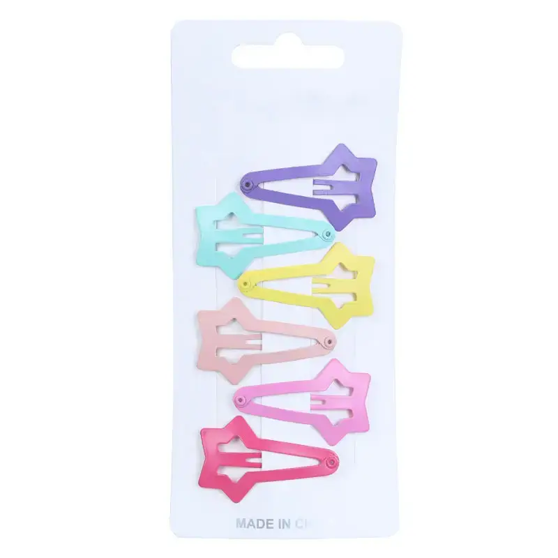 Colorful Metal Hair Clips for Girls 5cm - Image 19