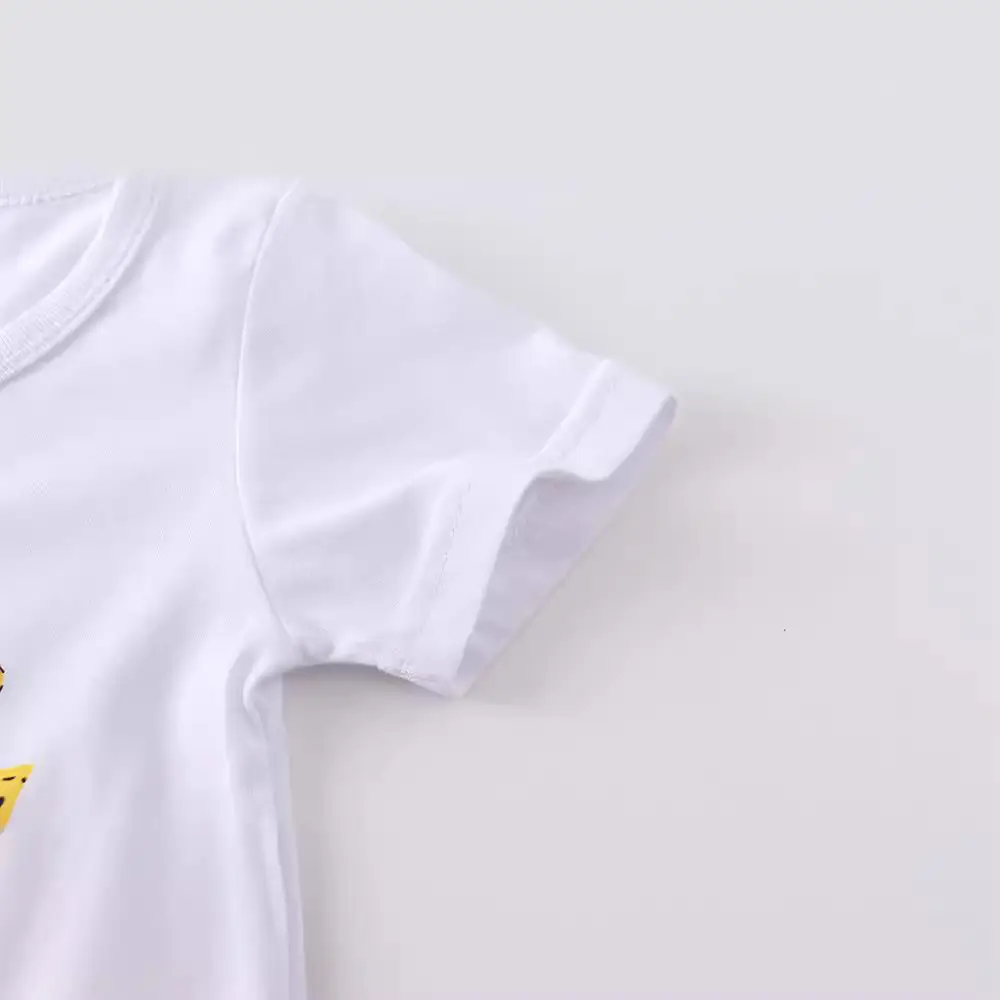 White Short Sleeve T-Shirt for Boys Medium Small