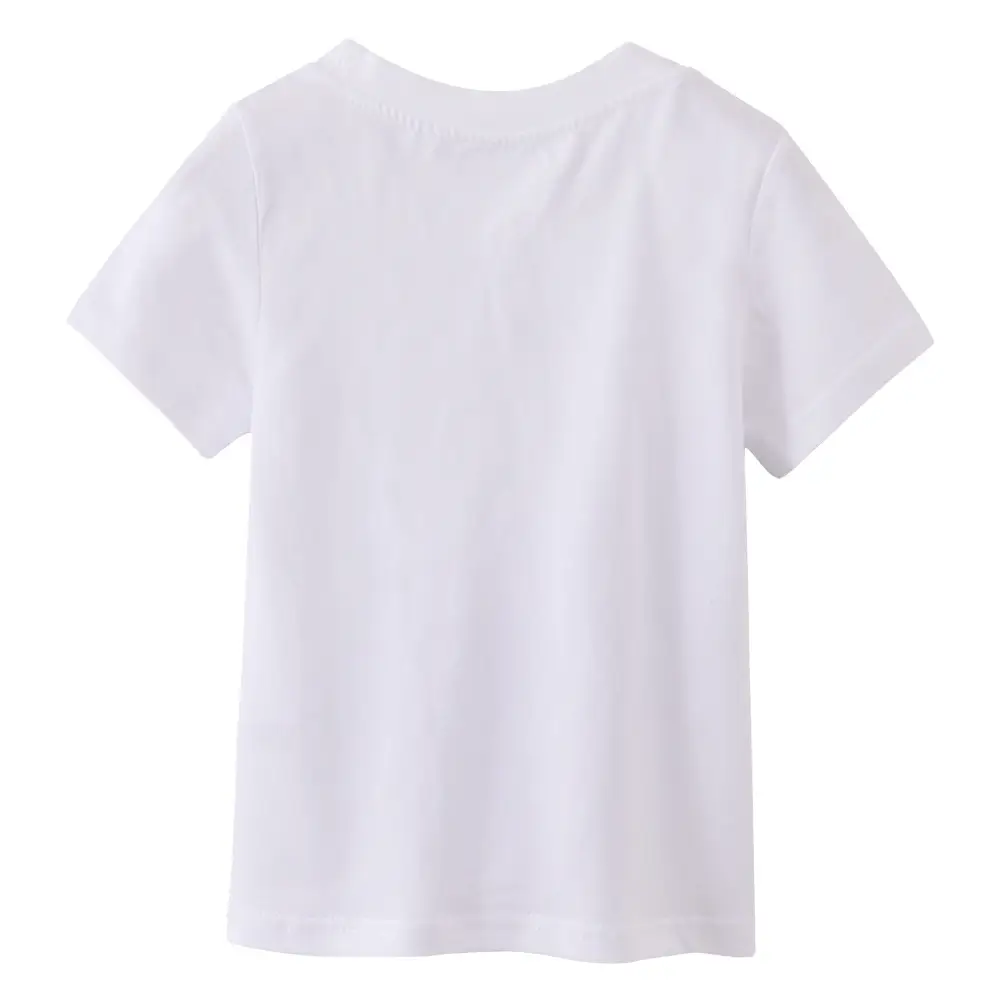 White Short Sleeve T-Shirt for Boys Medium Small
