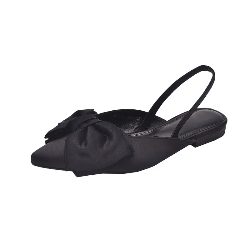 Women's Bow Pointed Toe Flat Heels 2023 - Image 7