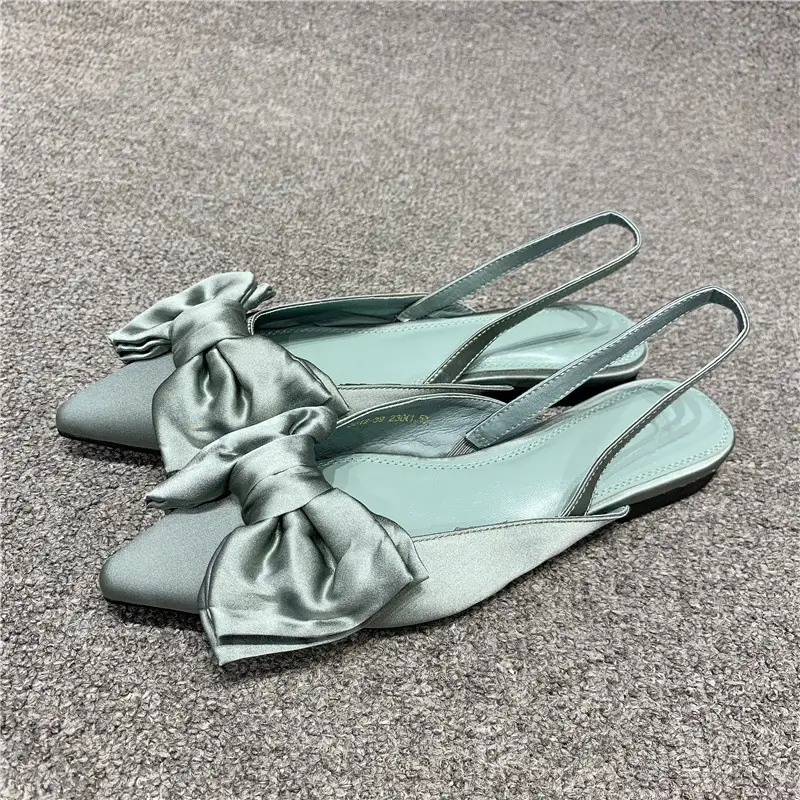 Women's Bow Pointed Toe Flat Heels 2023 â feature 4