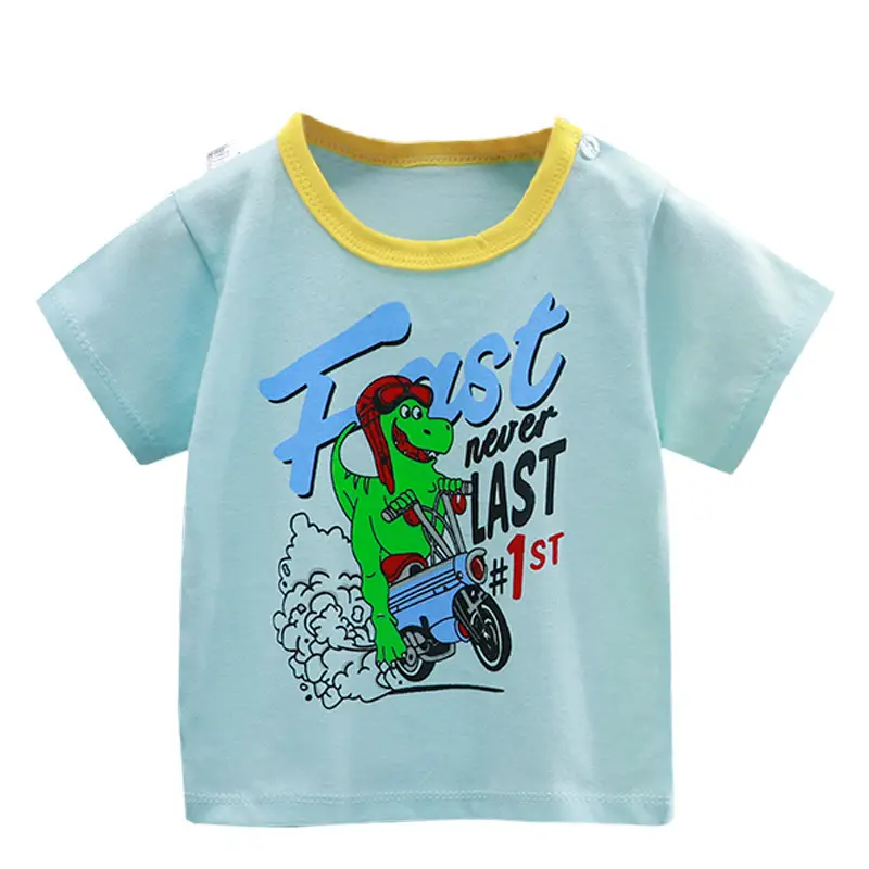 Boys Dinosaur Graphic T-Shirt Blue Grey 2023 - Image 15