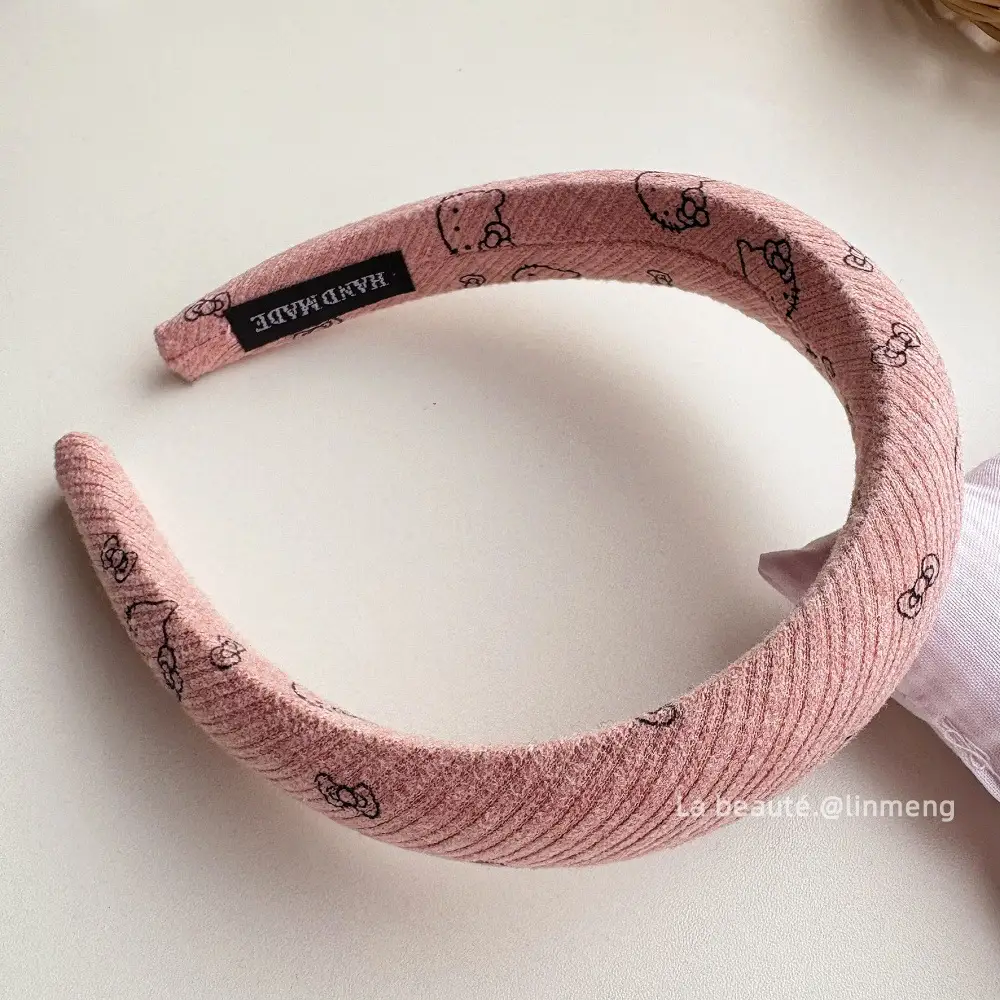 Pink High-Crown Bow Headband for Girls - Image 17
