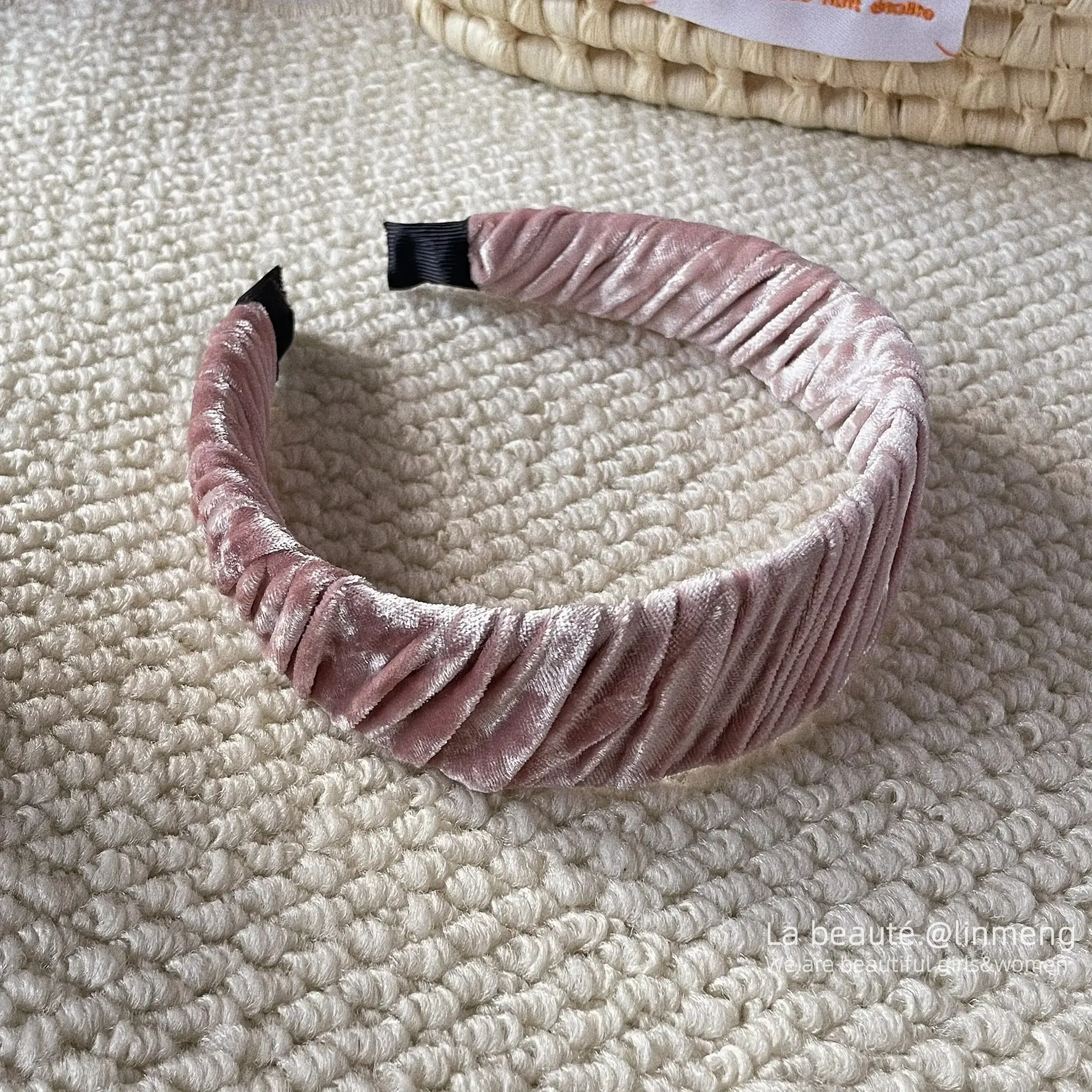 Pink High-Crown Bow Headband for Girls - Image 33