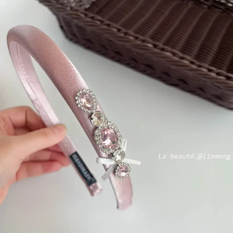 Pink High-Crown Bow Headband for Girls - Image 5