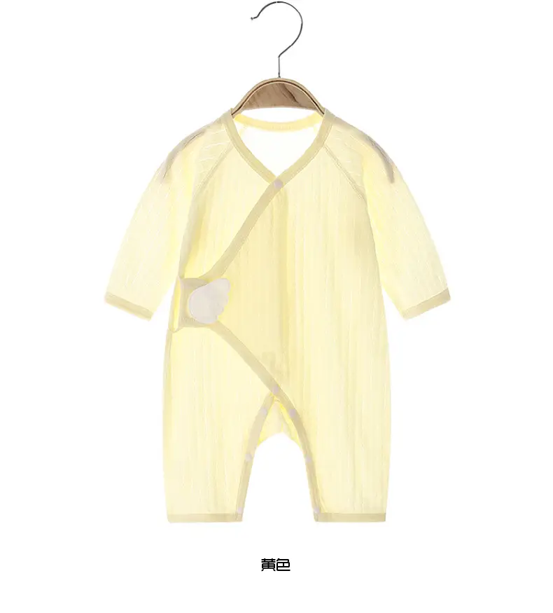 Baby Air Conditioner Long Sleeve Cotton Onesie — feature 8
