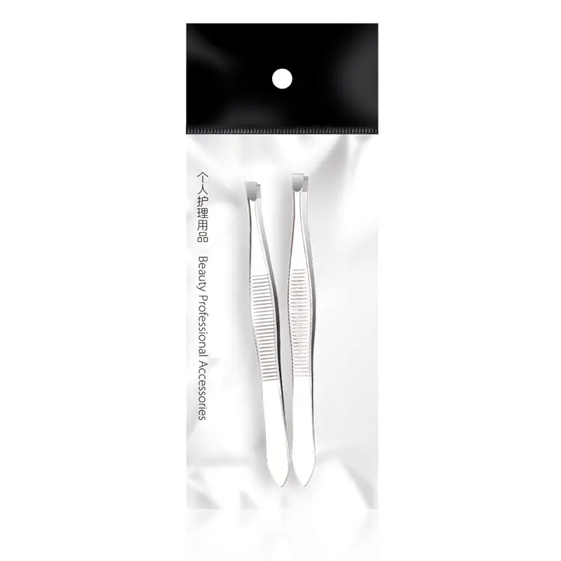 Stainless Steel Eyelash Grafting Clip Tweezers