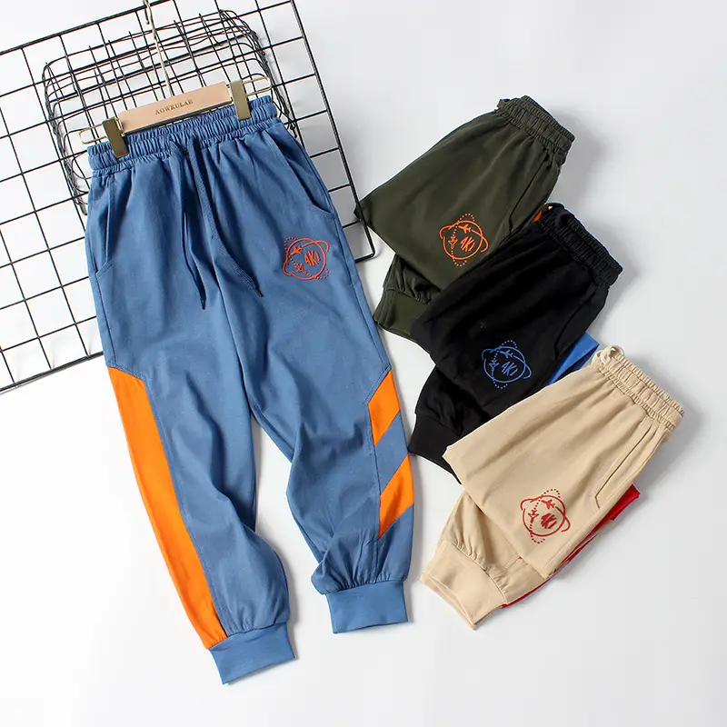 Korean Style Boys Pants Blue Thin Casual Anti-Mosquito - Image 3