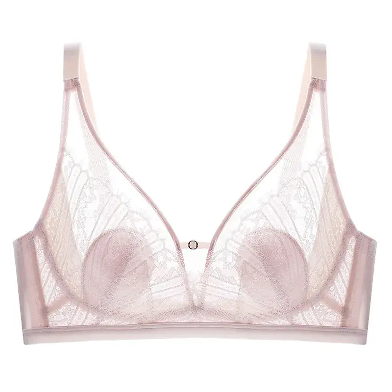 New French Style Lace Bra Large Chest Small - Image 10