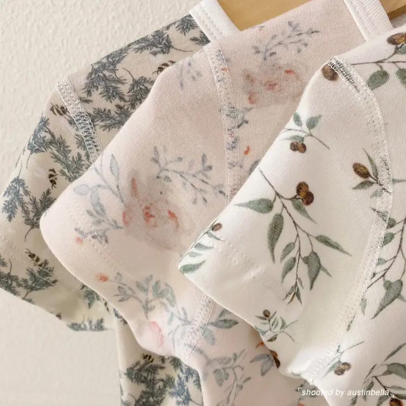 Baby Floral Short Sleeve T-Shirt for Girls Summer Wear