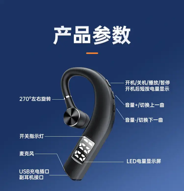Bluetooth Earphone with Clear Sound & Noise Reduction — feature 13