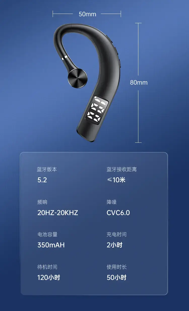 Bluetooth Earphone with Clear Sound & Noise Reduction — feature 14