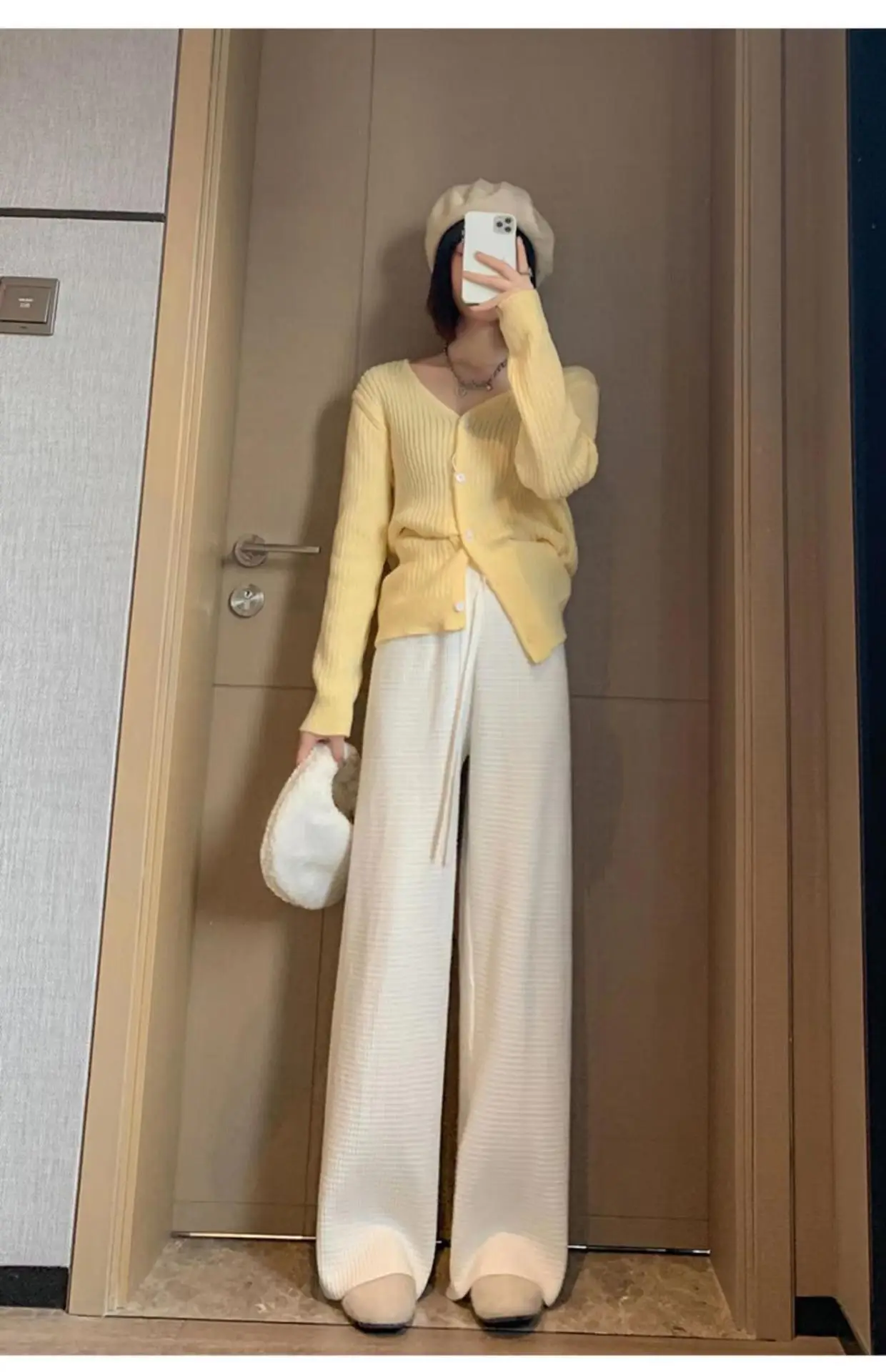 Women Waffled Wide Leg Pants Spring Summer 2022 — feature 22