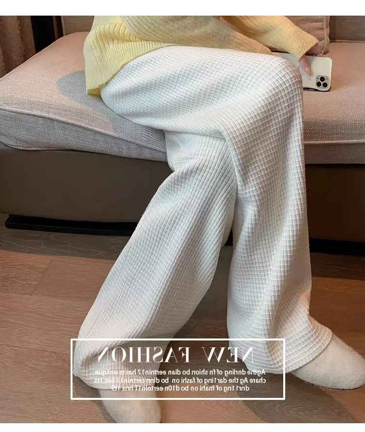 Women Waffled Wide Leg Pants Spring Summer 2022 — feature 28