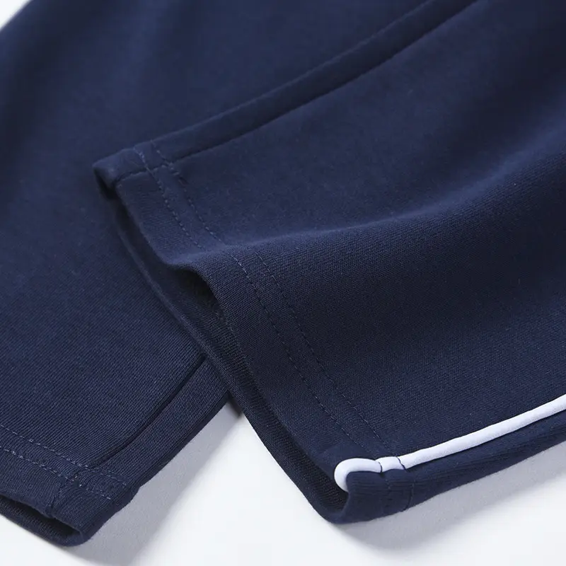 Children's Xizang Blue Capri Pants Dark Blue Bar Three
