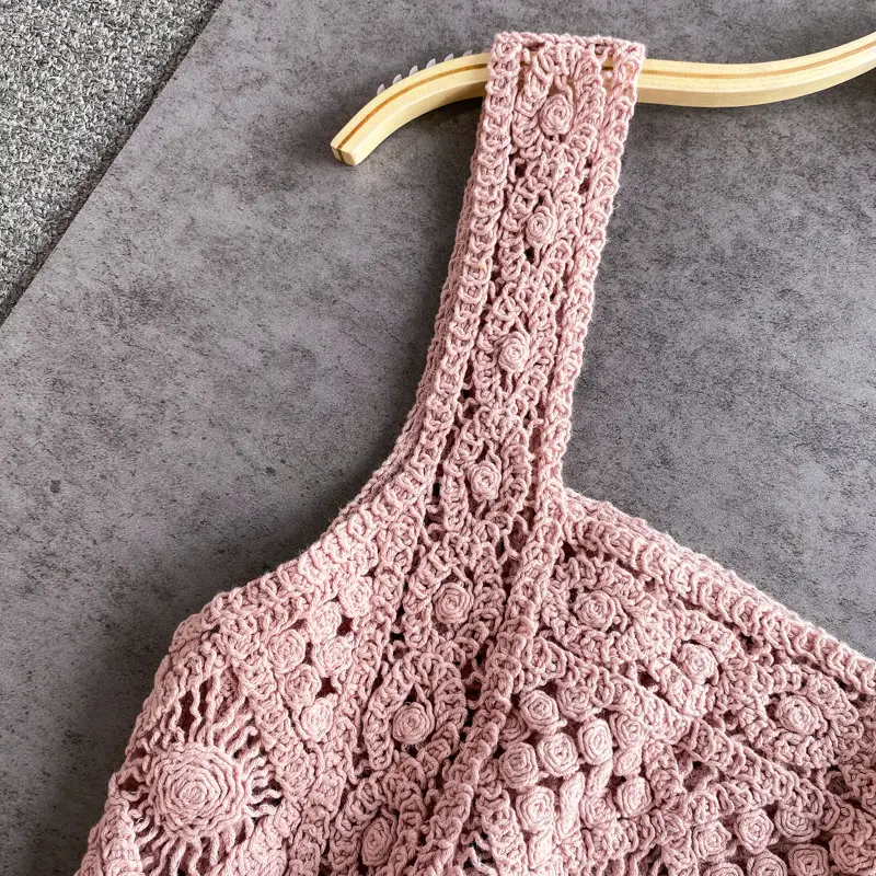 2022 Knitted Hollow Vest Women Summer New Hong Kong Style — feature 25