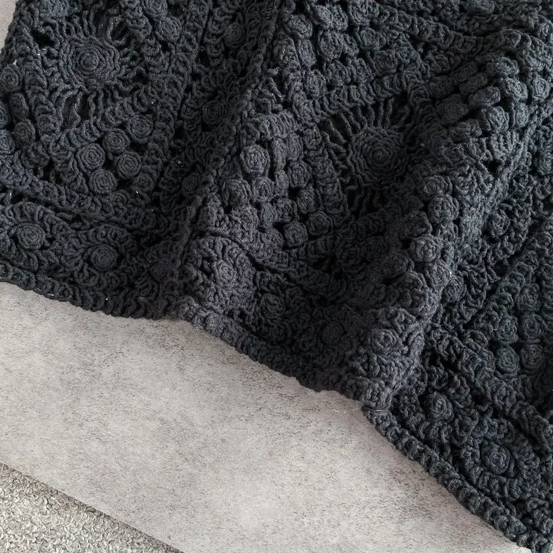 2022 Knitted Hollow Vest Women Summer New Hong Kong Style — feature 9