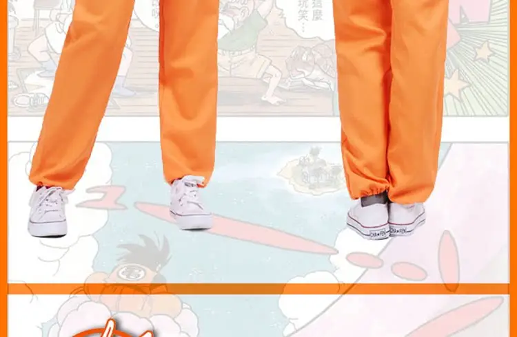 Monkey King Dragon Ball Costume Orange Pants Set — feature 3