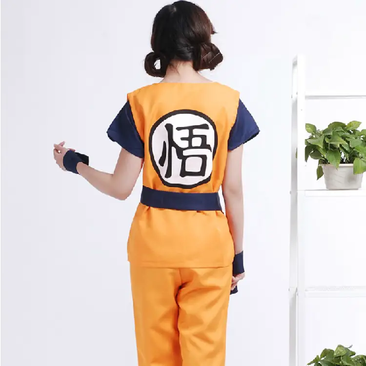 Monkey King Dragon Ball Costume Orange Pants Set — feature 7