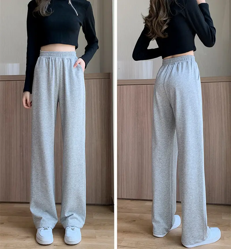 Women Wide Leg Pants Spring Autumn Draping Loose Straight - Image 6
