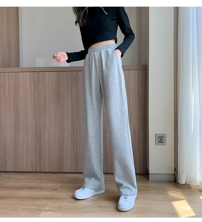 Women Wide Leg Pants Spring Autumn Draping Loose Straight — feature 15