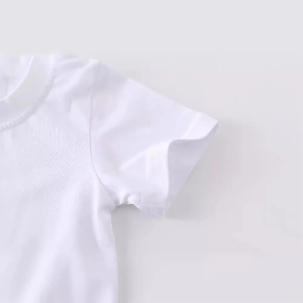 Baby Elephant Printed White T-Shirt for Boys - Image 2