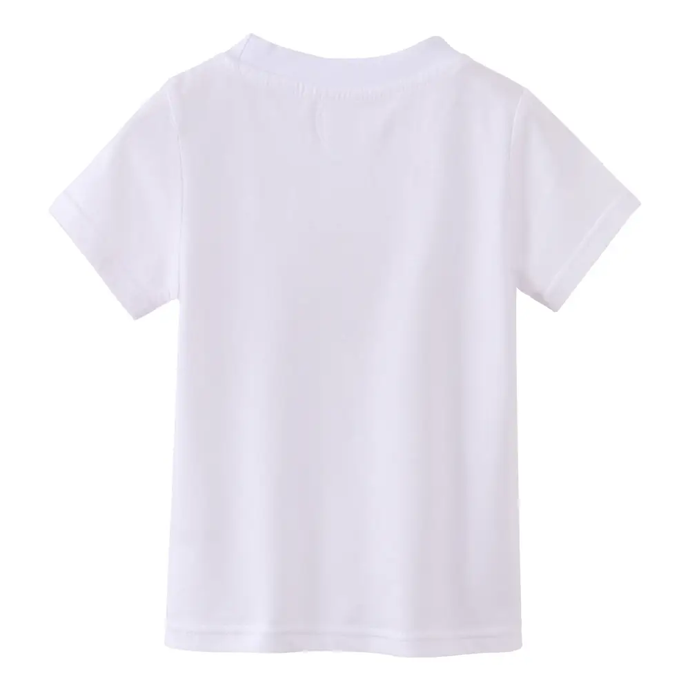 Baby Elephant Printed White T-Shirt for Boys - Image 4