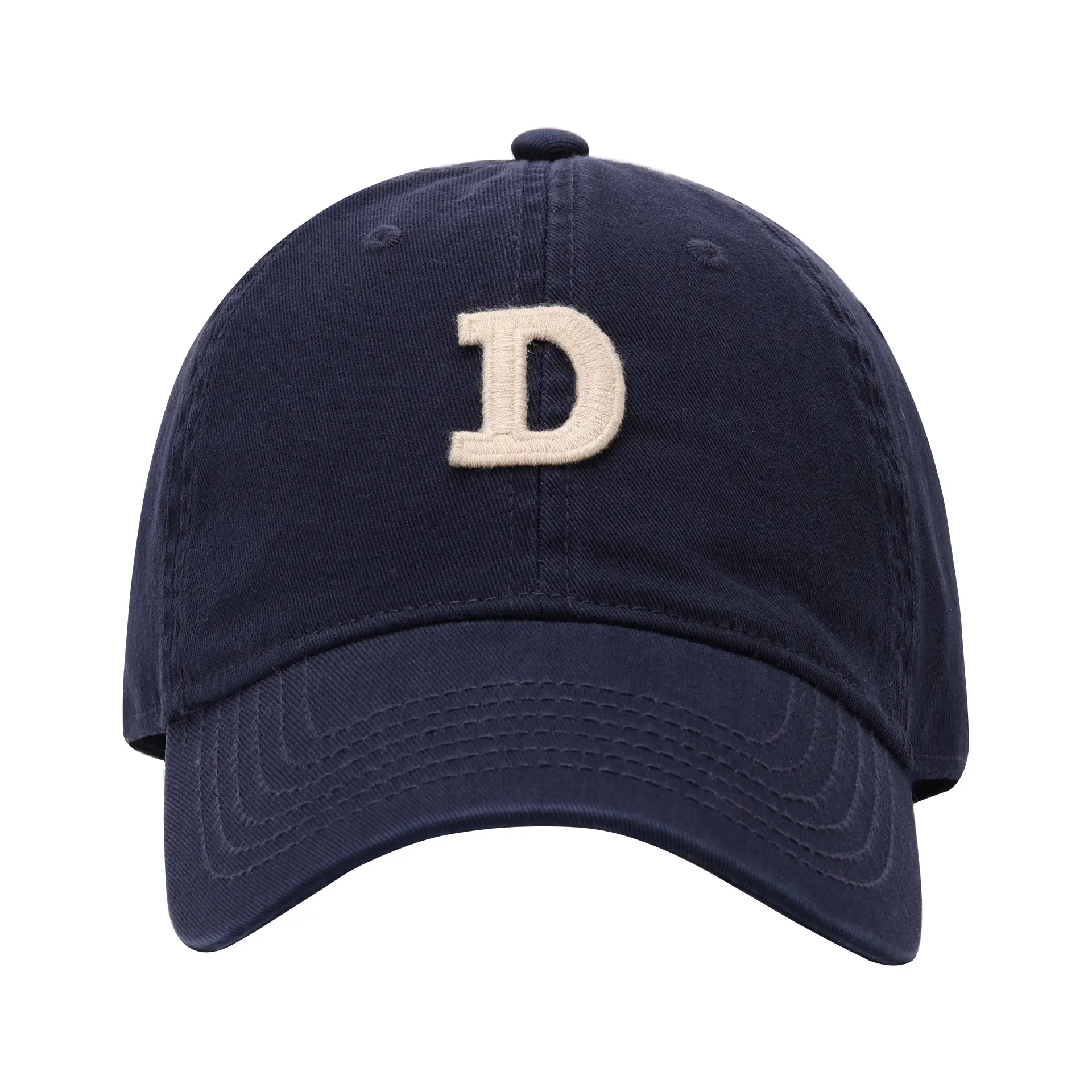 Women's D-Letter Korean Style Baseball Cap Maroon - Image 42