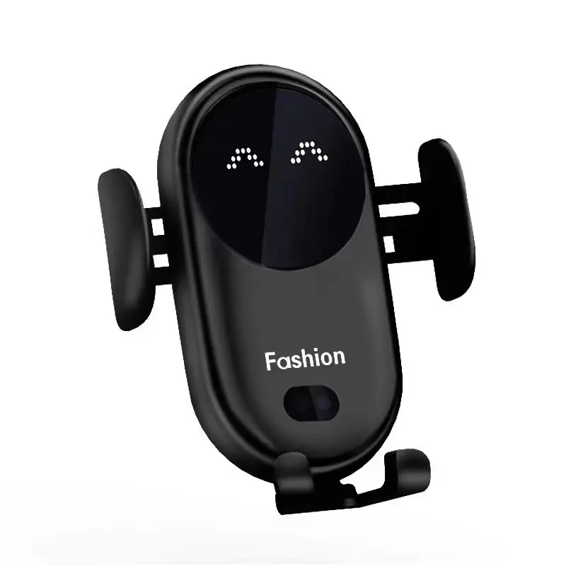 Red Smart Car Wireless Charger with Sound & Digital Display - Image 4