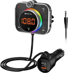 Red Smart Car Wireless Charger with Sound & Digital Display — feature 13