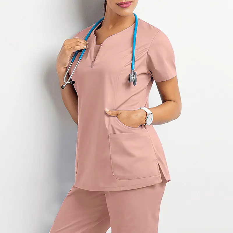 Black Surgical Wear Split Wash Set for Nurses - Image 4