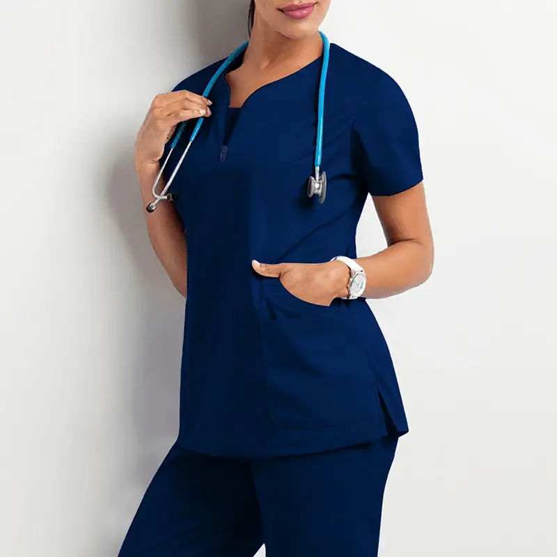 Black Surgical Wear Split Wash Set for Nurses - Image 6
