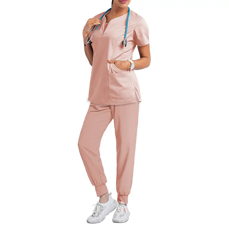 Black Surgical Wear Split Wash Set for Nurses - Image 10
