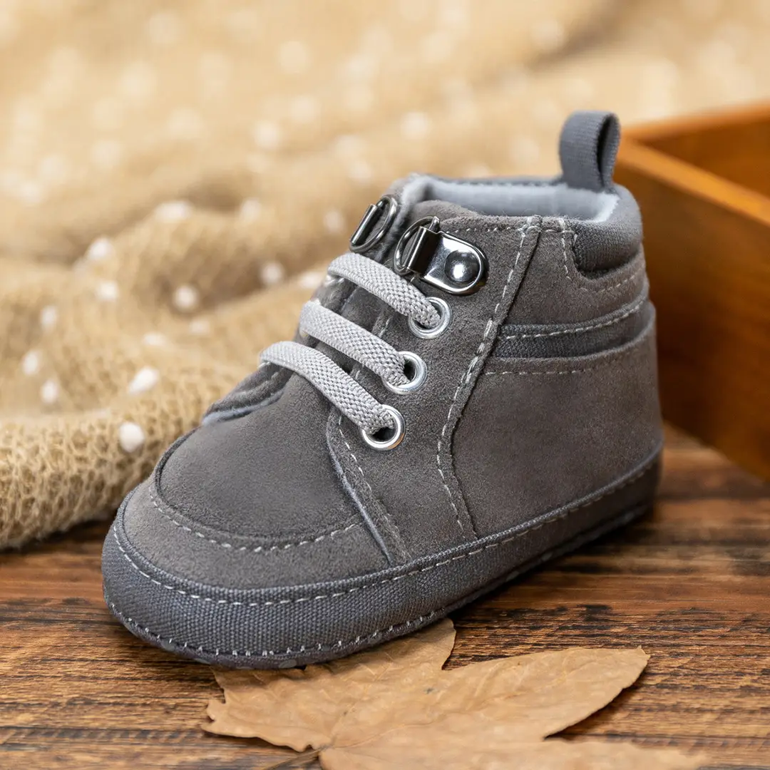 Cross-border new 0-1 year old baby shoes soft bottom toddler shoes high top sneaker baby shoes babyshoes