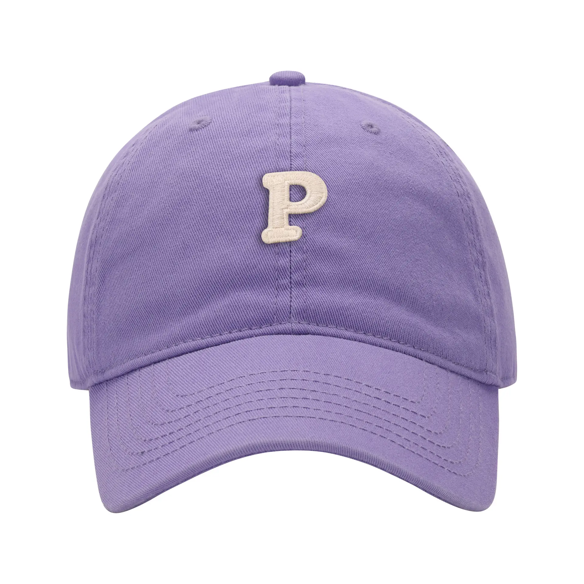 Men's Navy Blue P Embroidered Baseball Cap - Image 18